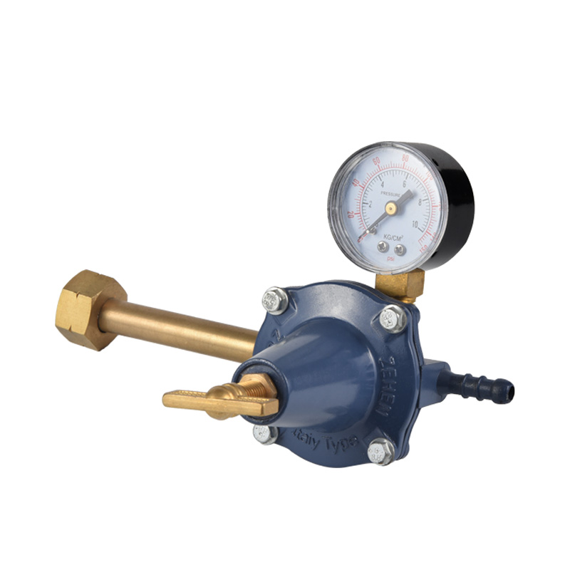 Zinkkropp propanregulator Olika standardmodeller för inloppsanslutning