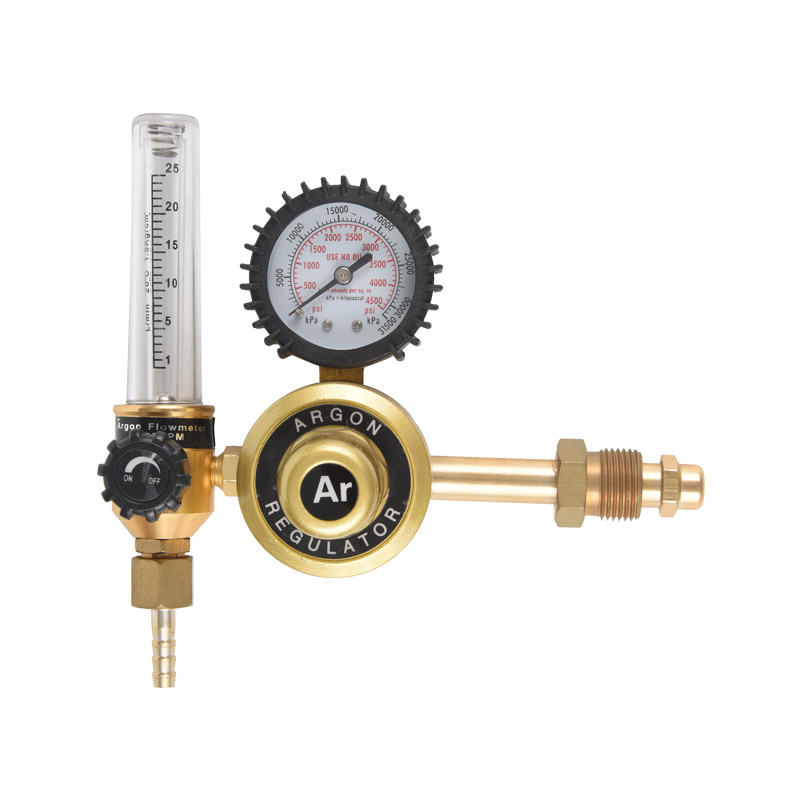 Afrikansk typ Sydafrika Tee Design Argon Regulator med flödesmätare tryckregulator